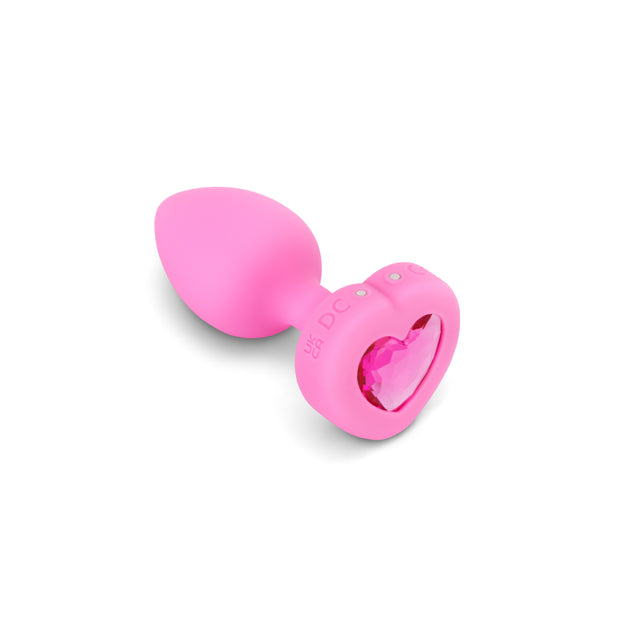 Vibrating Heart Shape Jewel Plug