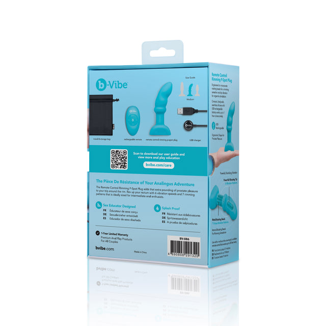 b-Vibe Remote Control Rimming P-Spot Plug