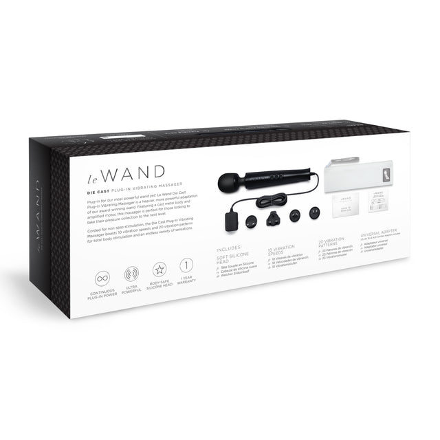 Le Wand Die Cast Plug-In Vibrating Massager