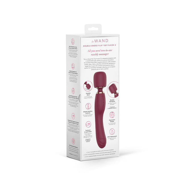 Le Wand Flat Top Fusion G Double-Ended Petite Wand Vibrator