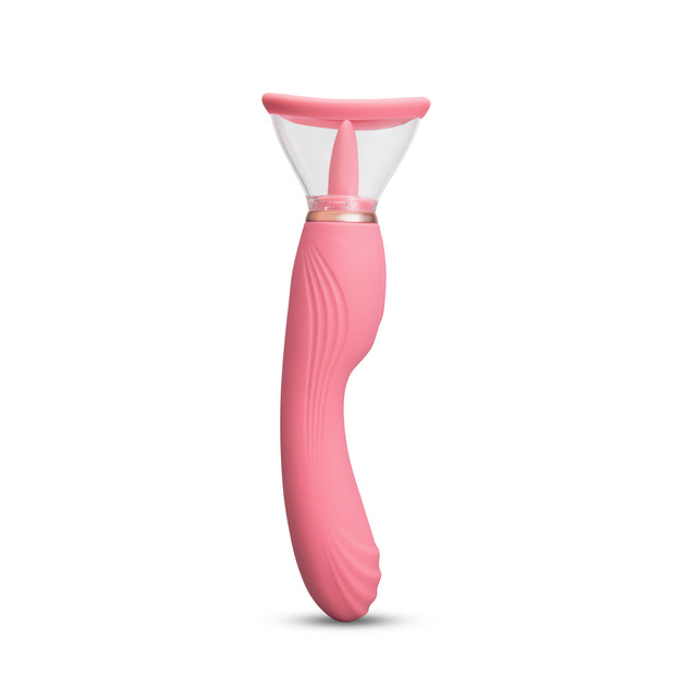 Le Wand Lick 3-in-1 Rechargeable Double-Ended Vibrator