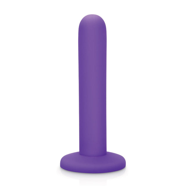 5 Inch Purple Silicone Dildo For Pegging