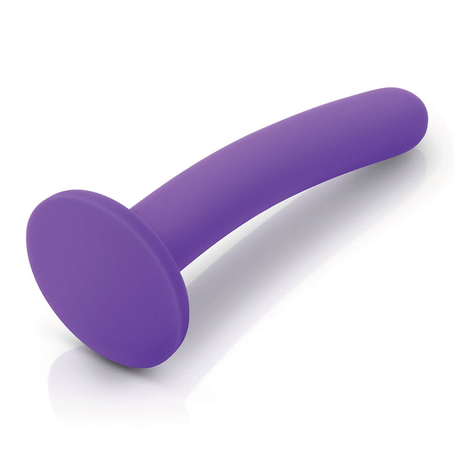 5 Inch Purple Silicone Dildo For Pegging