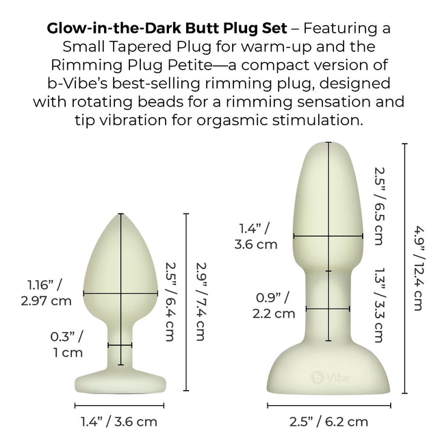 b-Vibe Asstronaut Glow-in-the-Dark 10 Piece Collection Limited Edition Butt Play Set