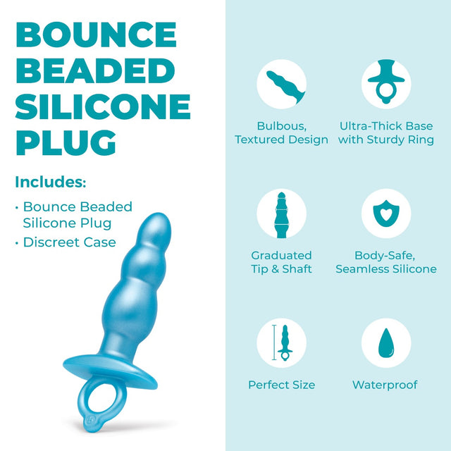 b-Vibe Butties Bounce Beaded Silicone Plug
