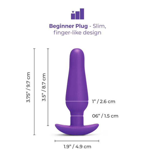 b-Vibe Rookie Beginners Starter Silicone Non-Vibrating Butt Plug