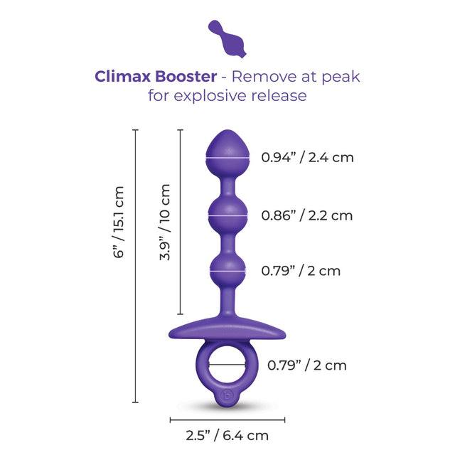 Zip Silicone Anal Beads