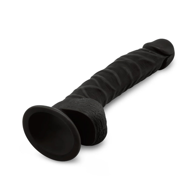 8 Inch Realistic Dildo with Suction Cup - Black