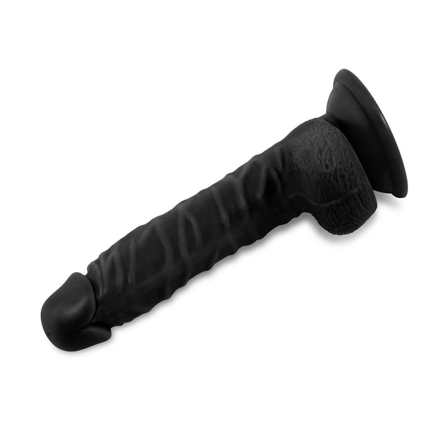 8 Inch Realistic Dildo with Suction Cup - Black