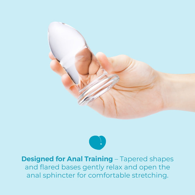 B-Vibe Anal Dilators Set 4-Piece Glass Plug Setb-Vibe Anal Dilators Set 4-Piece Glass Plug Set