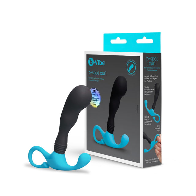 P-Spot Curl Hands-Free Curved Silicone Prostate Massager