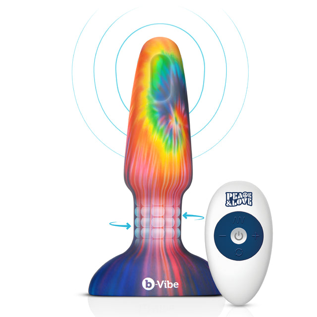 b-Vibe Peace & Love Tie-Dye Rimming Plug