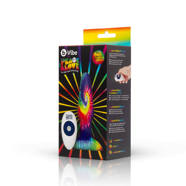 b-Vibe Peace & Love Tie-Dye Rimming Plug
