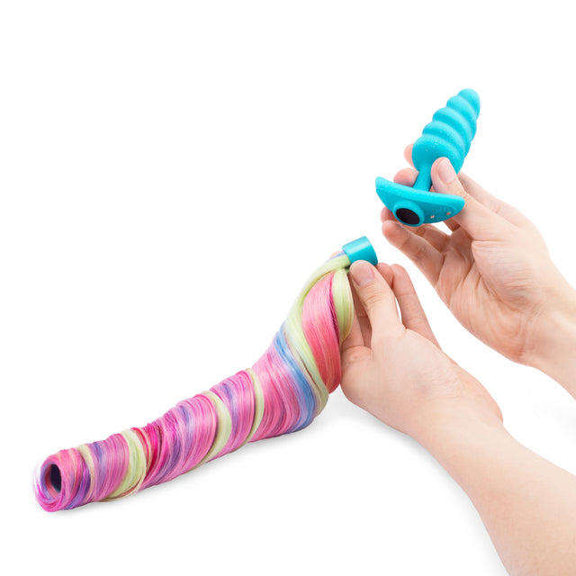 Unicorn Tail Vibrating Butt Plug