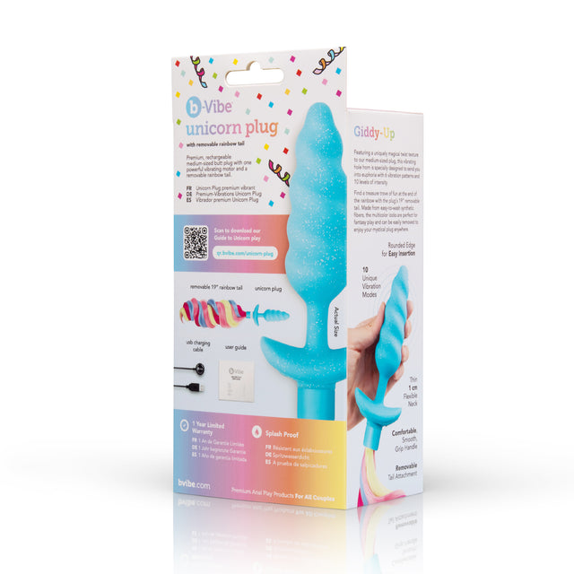 Unicorn Tail Vibrating Butt Plug