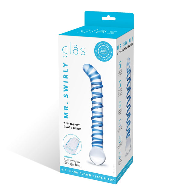 Glas Toy 6.5 Inch Mr. Swirly G-Spot Glass Dildo