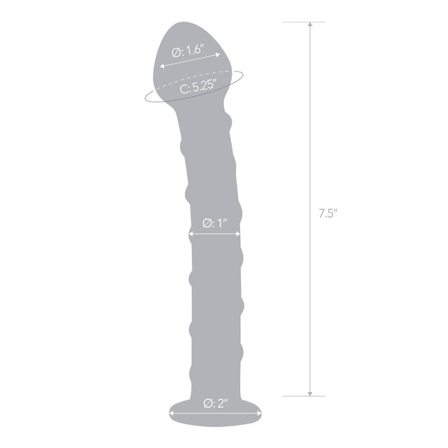 Glas Toy Eight Inch Mr. Swirly Spiral Glass Dildo