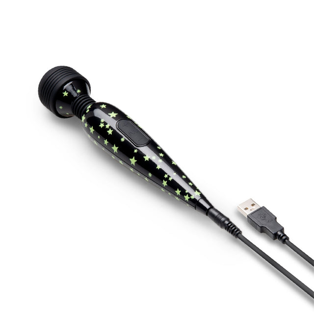glow in the dark premium rechargeable mini wand massager