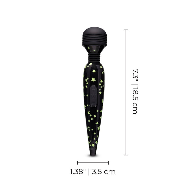 glow in the dark premium rechargeable mini wand massager