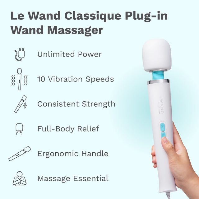 Le Wand Classique Plug-In Original Full-Body Vibrating Massager