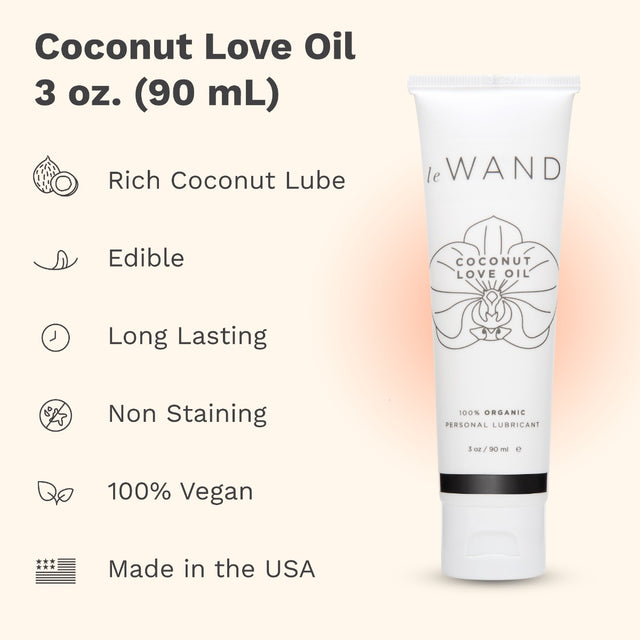 Le Wand Coconut Love Oil 3 oz. (90 mL)
