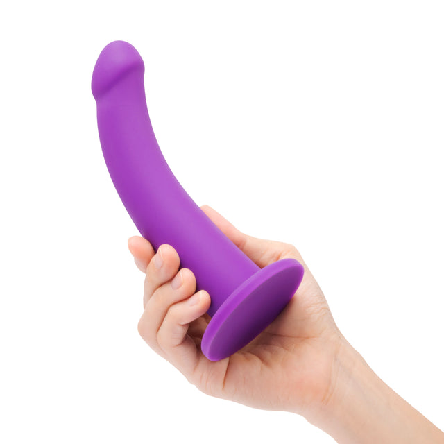 Tilt 6.5 inch Vibrating Silicone Dildo & Harness Set