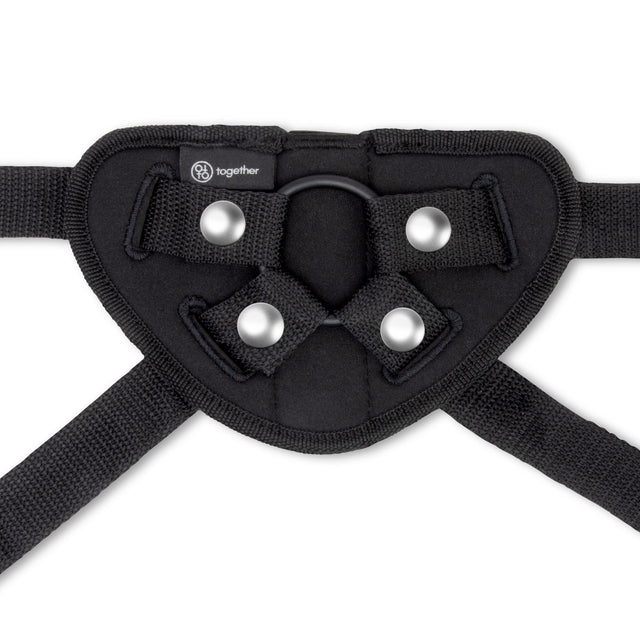 Tilt 6.5 inch Vibrating Silicone Dildo & Harness Set