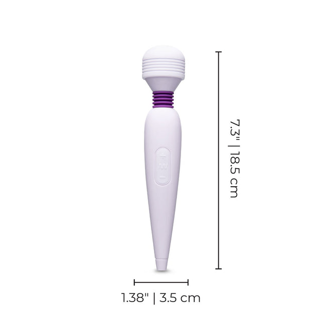 usb rechargeable mini wand massager - white