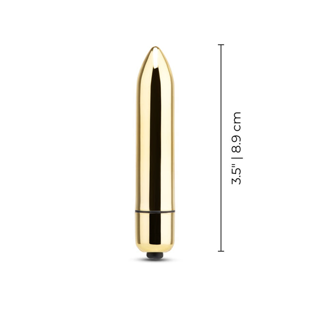 Waterproof Bullet Vibrator - Gold