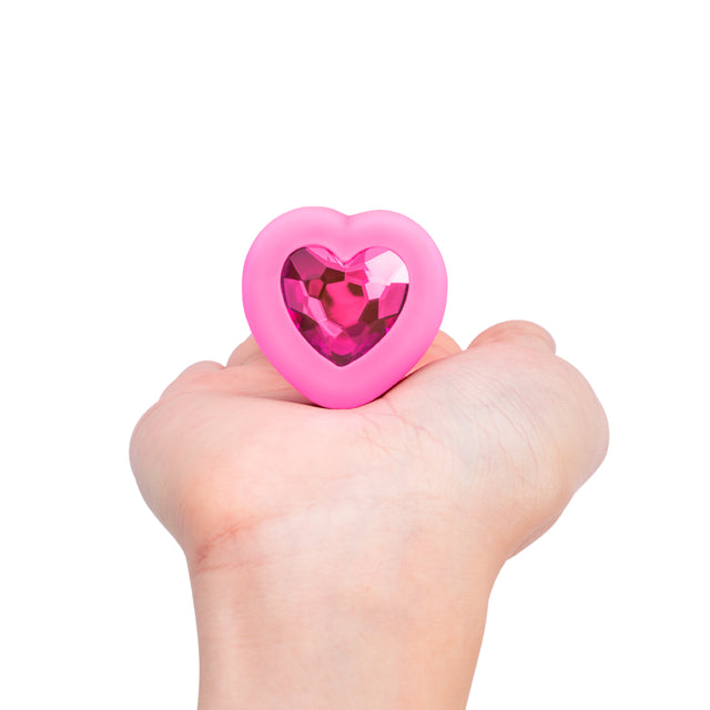 Vibrating Heart Shape Jewel Plug