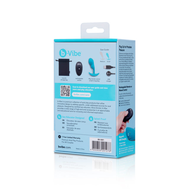 b-Vibe Remote Control P-Spot Snug Plug