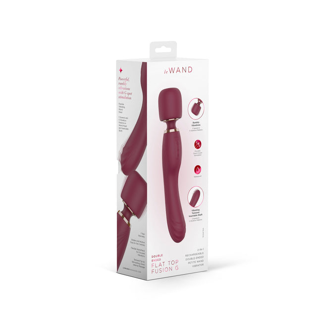 Le Wand Flat Top Fusion G Double-Ended Petite Wand Vibrator