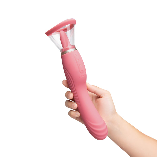 Le Wand Lick 3-in-1 Rechargeable Double-Ended Vibrator