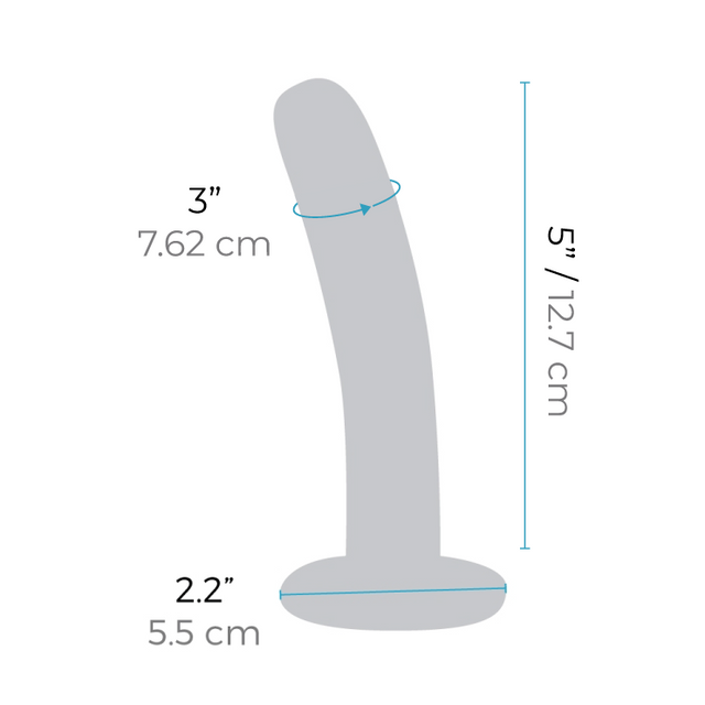 5 Inch Purple Silicone Dildo