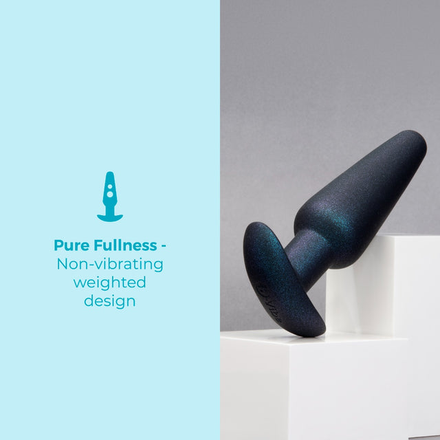 b-Vibe Butties Hefty Weighted Waterproof Silicone Butt Plug