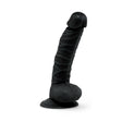 8 Inch Realistic Dildo with Suction Cup - Black