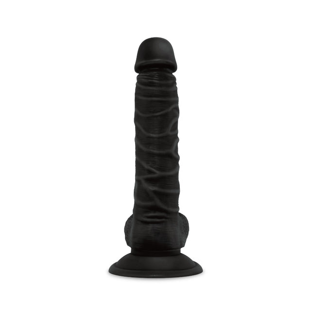 8 Inch Realistic Dildo with Suction Cup - Black