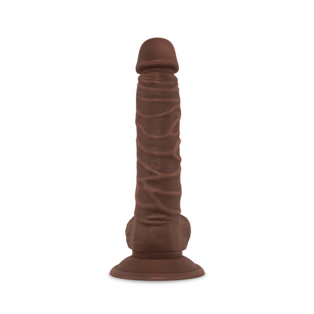 8 Inch Realistic Dildo with Suction Cup - Brown