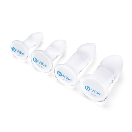 B-Vibe Anal Dilators Set 4-Piece Glass Plug Setb-Vibe Anal Dilators Set 4-Piece Glass Plug Set