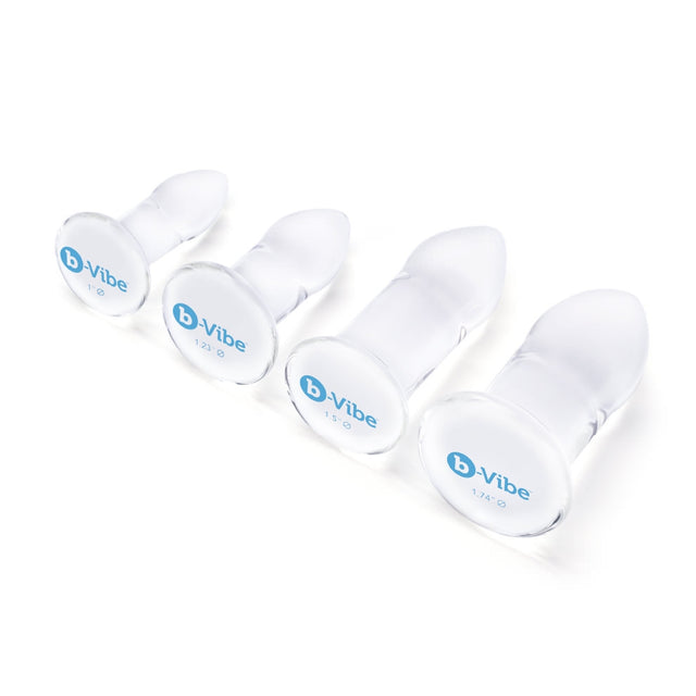 B-Vibe Anal Dilators Set 4-Piece Glass Plug Setb-Vibe Anal Dilators Set 4-Piece Glass Plug Set