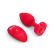 b-Vibe Vibrating Ultra Powerful Heart Shaped Remote Control Jewel Plug Scarlet Red