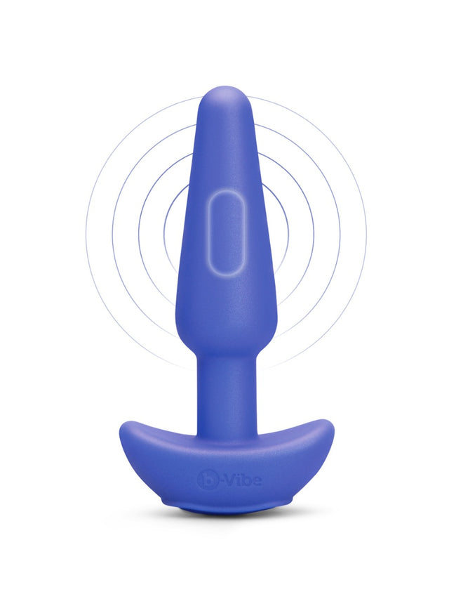b-Vibe Butties Shake Slimline Vibrating Splash Proof Silicone Butt Plug