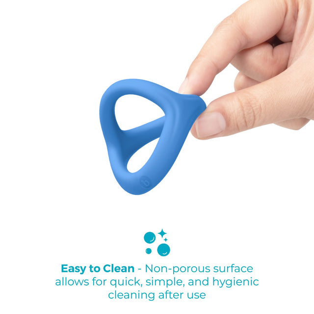 Snug Ring Tri-Sling Soft Stretch Silicone Cock-and-Ball Sling