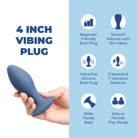 b-Vibe 4 Inch Vibing Plug