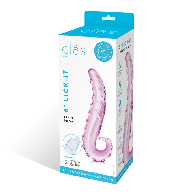 Glas Toy Six Inch Lick-It Glass Dildo