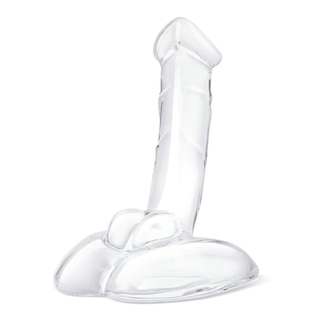 Glas Toy Seven Inch Rideable Standing Glass Cock with Stability Base