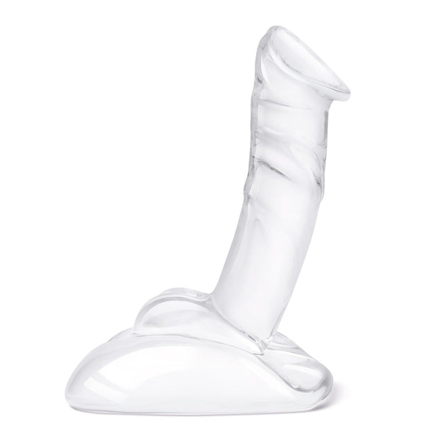 Glas Toy Seven Inch Rideable Standing Glass Cock with Stability Base