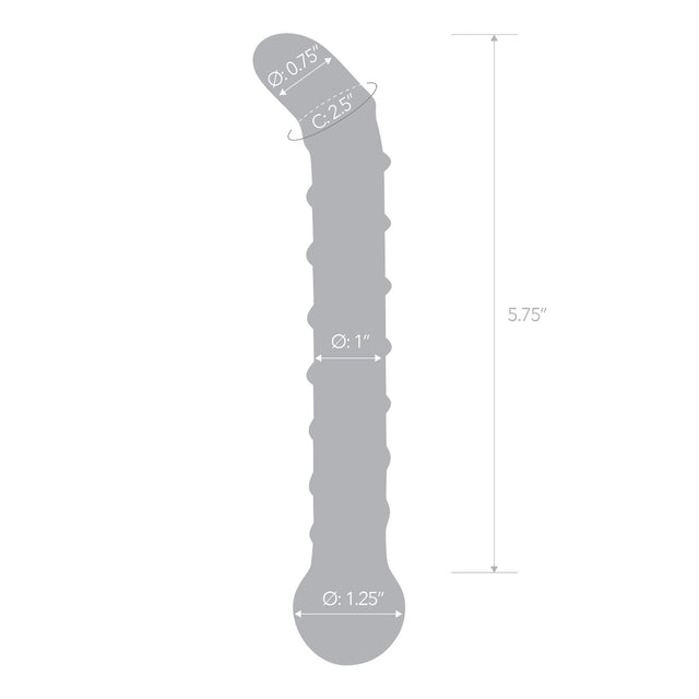 Glas Toy 6.5 Inch Mr. Swirly G-Spot Glass Dildo