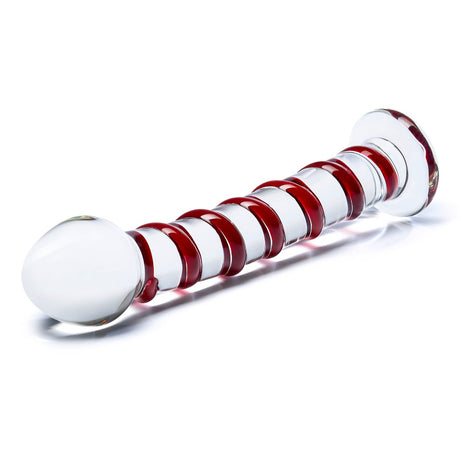 Glas Toy Eight Inch Mr. Swirly Spiral Glass Dildo