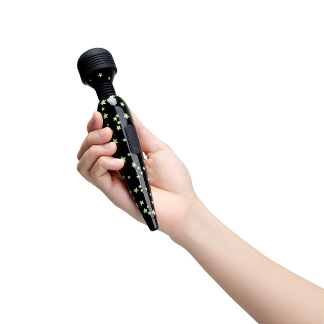glow in the dark premium rechargeable mini wand massager